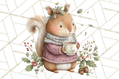 Woodland Animals Tea Party Clipart PNG Product Image 5
