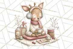 Woodland Animals Tea Party Clipart PNG Product Image 2