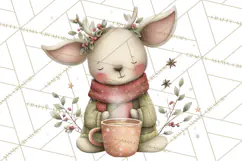 Woodland Animals Tea Party Clipart PNG Product Image 5