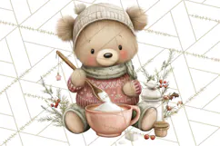 Woodland Animals Tea Party Clipart PNG Product Image 5