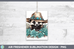 GorgeousWoodland Teal Cowboy Air Freshener design.