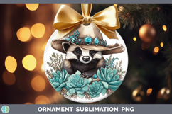 GorgeousWoodland Teal Cowboy Ornament design.