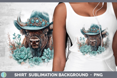 GorgeousWoodland Teal Cowboy Shirt design.