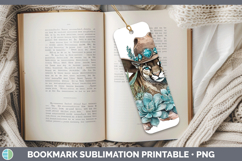 GorgeousWoodland Teal Cowboy Bookmark design.