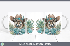 GorgeousWoodland Teal Cowboy Mug Wrap design.