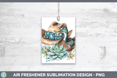 GorgeousWoodland Teal Cowboy Air Freshener design.