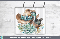 GorgeousWoodland Teal Cowboy Tumbler design.
