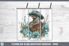 GorgeousWoodland Teal Cowboy Tumbler design.