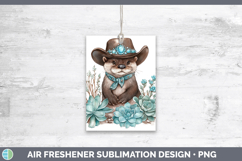 GorgeousWoodland Teal Cowboy Air Freshener design.