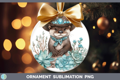 GorgeousWoodland Teal Cowboy Ornament design.
