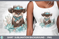 GorgeousWoodland Teal Cowboy Shirt design.