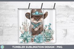 GorgeousWoodland Teal Cowboy Tumbler design.