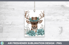GorgeousWoodland Teal Cowboy Air Freshener design.