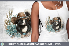 GorgeousWoodland Teal Cowboy Shirt design.