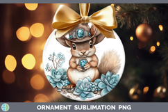 GorgeousWoodland Teal Cowboy Ornament design.