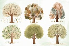 Woodland Tree Sublimation Clipart Product Image 3