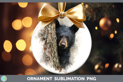GorgeousWoodland Tree Peek Ornament design.