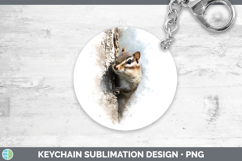 GorgeousWoodland Tree Peek Keychain design.