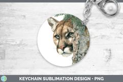 GorgeousWoodland Tree Peek Keychain design.