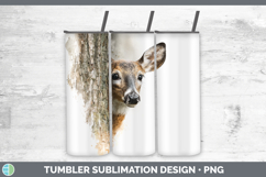 GorgeousWoodland Tree Peek Tumbler design.