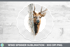 GorgeousWoodland Tree Peek Wind Spinner design.