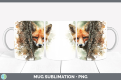 GorgeousWoodland Tree Peek Mug Wrap design.