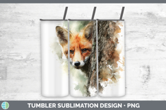 GorgeousWoodland Tree Peek Tumbler design.