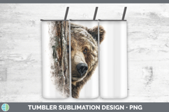 GorgeousWoodland Tree Peek Tumbler design.