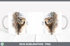 GorgeousWoodland Tree Peek Mug Wrap design.