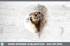 GorgeousWoodland Tree Peek Wind Spinner design.