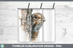 GorgeousWoodland Tree Peek Tumbler design.