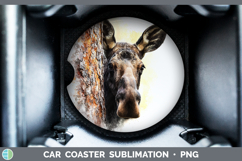GorgeousWoodland Tree Peek Car Coaster design.