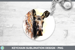 GorgeousWoodland Tree Peek Keychain design.