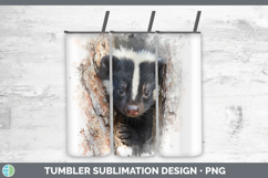 GorgeousWoodland Tree Peek Tumbler design.