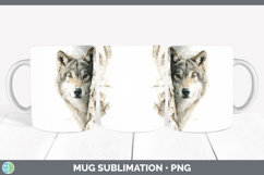 GorgeousWoodland Tree Peek Mug Wrap design.