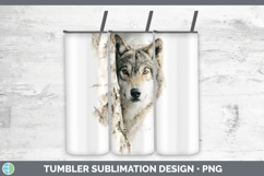 GorgeousWoodland Tree Peek Tumbler design.