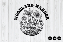 Woodland Wander SVG, Mountain Nature SVG, Outdoorsy SVG Product Image 1