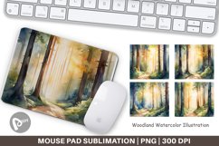 Mouse Pad Woodland Watercolor Product Image 1