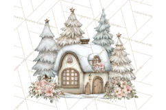Pastel Woodland Christmas Animal Clipart PNG Product Image 2