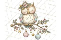 Pastel Woodland Christmas Animal Clipart PNG Product Image 5