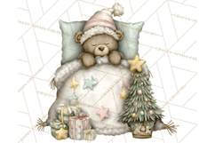 Pastel Woodland Christmas Animal Clipart PNG Product Image 2