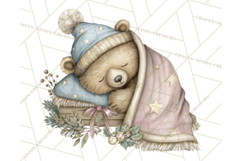 Pastel Woodland Christmas Animal Clipart PNG Product Image 3
