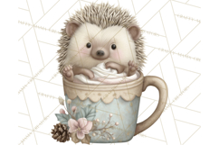 Pastel Woodland Christmas Animal Clipart PNG Product Image 4