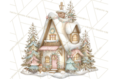 Pastel Woodland Christmas Animal Clipart PNG Product Image 4