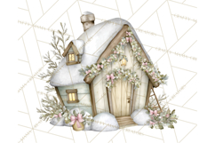 Pastel Woodland Christmas Animal Clipart PNG Product Image 5