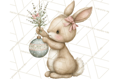 Pastel Woodland Christmas Animal Clipart PNG Product Image 4