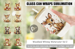 Woodland Whimsy Glass Can Product Image 1