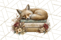 Muted Woodland Winter Animals PNG, Watercolor Forest Clipart Product Image 3