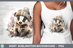 GorgeousWoodland Winter Knit Hat Shirt design.