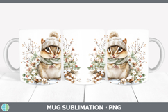 GorgeousWoodland Winter Knit Hat Mug Wrap design.